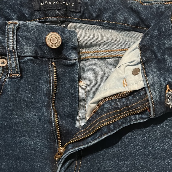 Aeropostale ripped jeans high rise curvy jegging size 4 - Picture 9 of 14